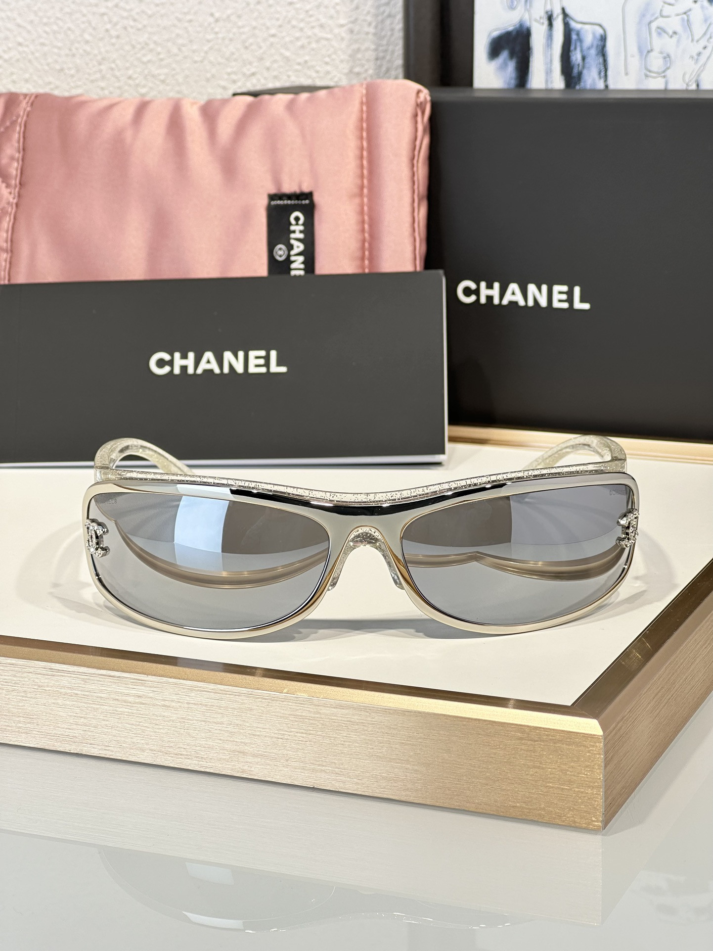 Ch**el Glasses coco neige 71557