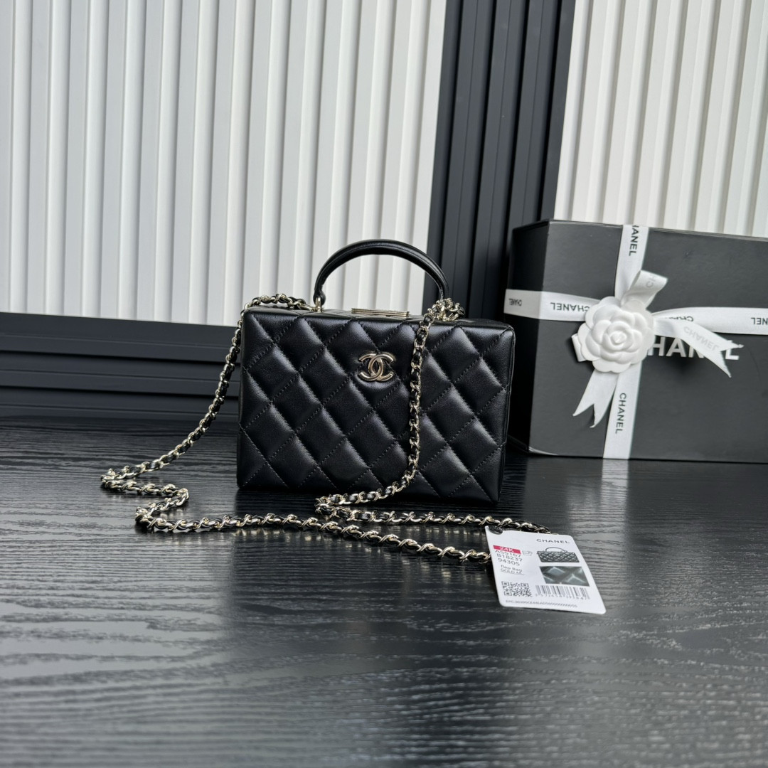 Ch**el Small Box Bag 12.5x18x6.5cm
