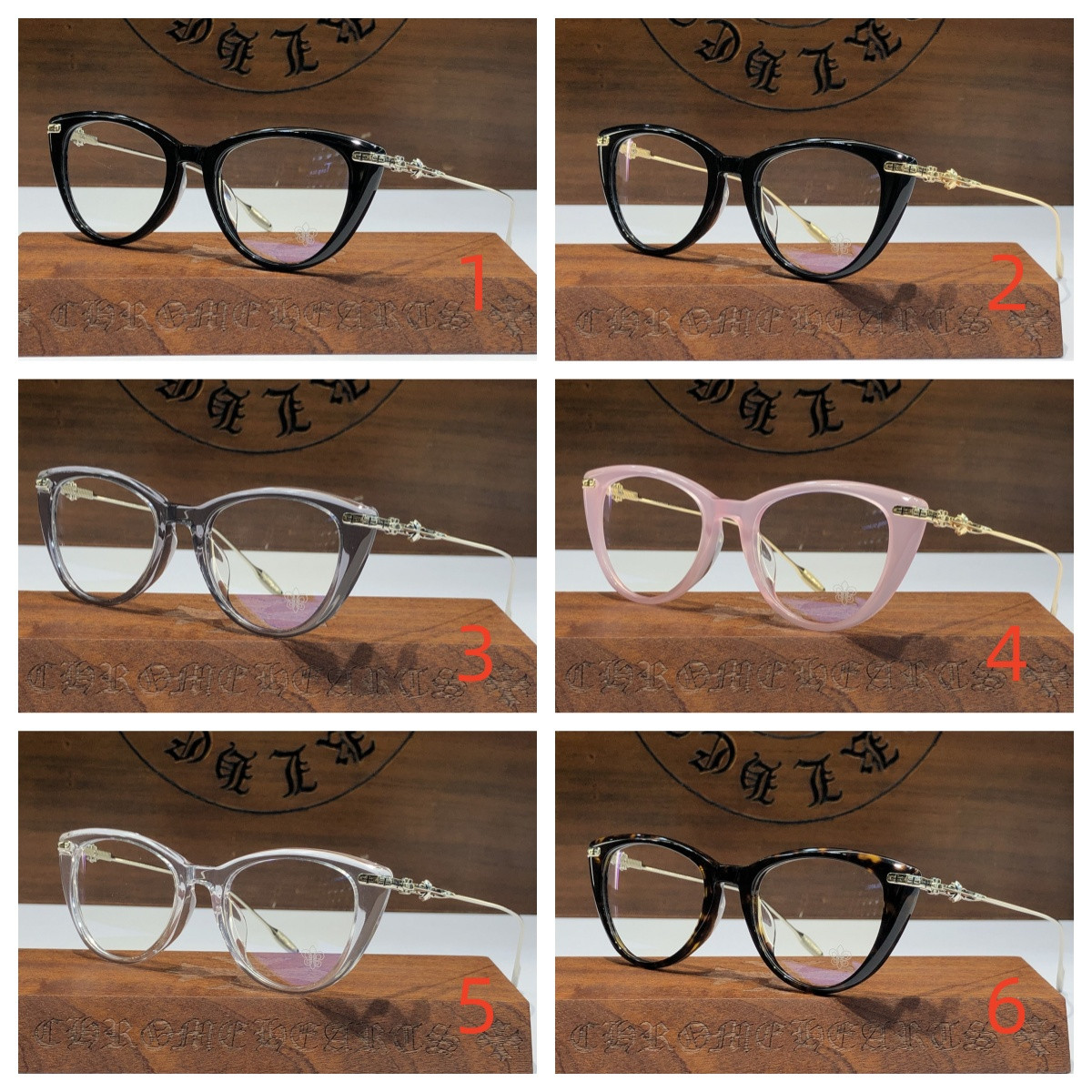 Ch*0me He**ts Glasses CH8228