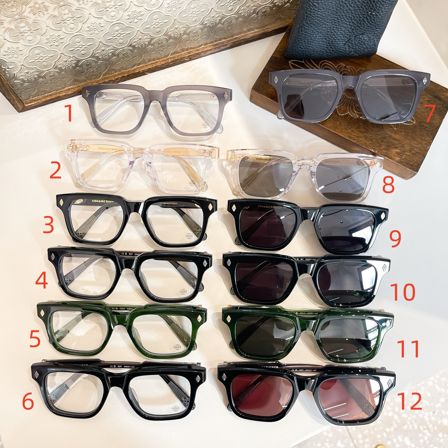 Ch*0me He**ts Glasses AMBIDIXTROUS 52-19-150