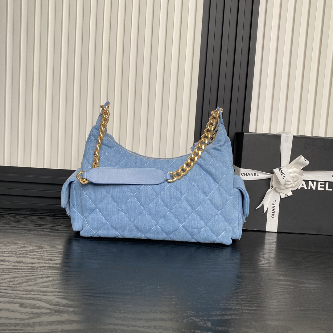 Ch**el 25c Maxi Hobo Bag 27×35×18cm