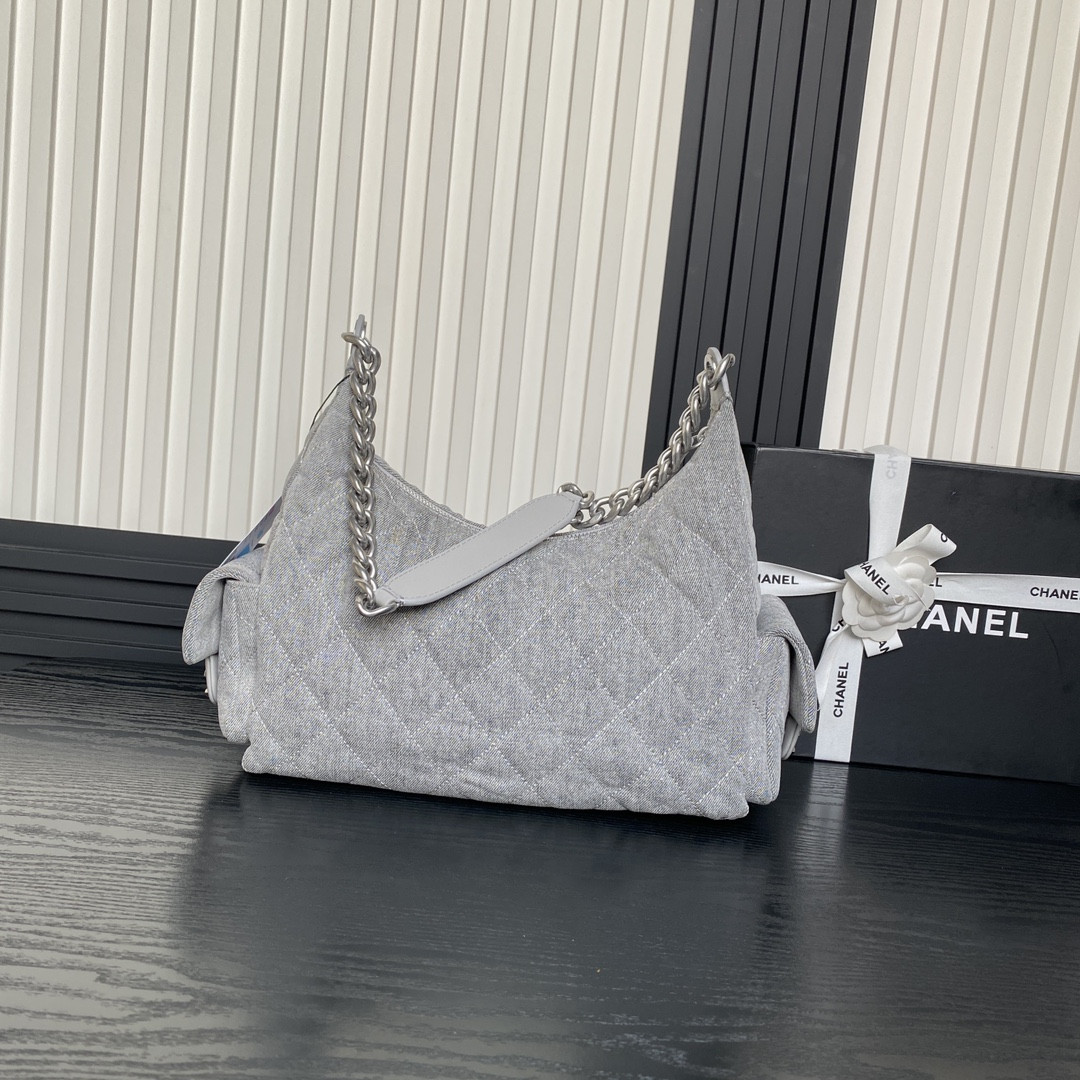 Ch**el 25c Maxi Hobo Bag 27×35×18cm