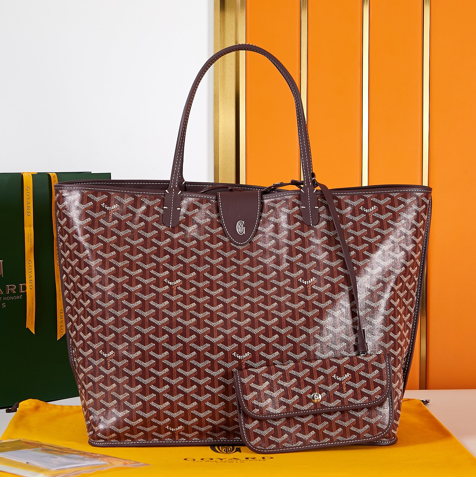 G09ard INE ANJOU Double-sided Shopping Bag 40×20×34cm
