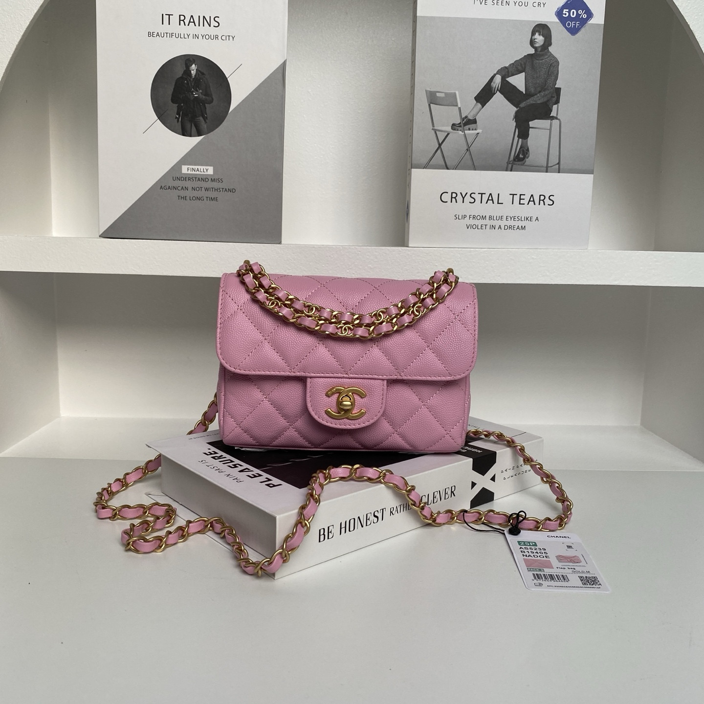 Ch**el Flap Handbag AS5239 18×13×5.5cm