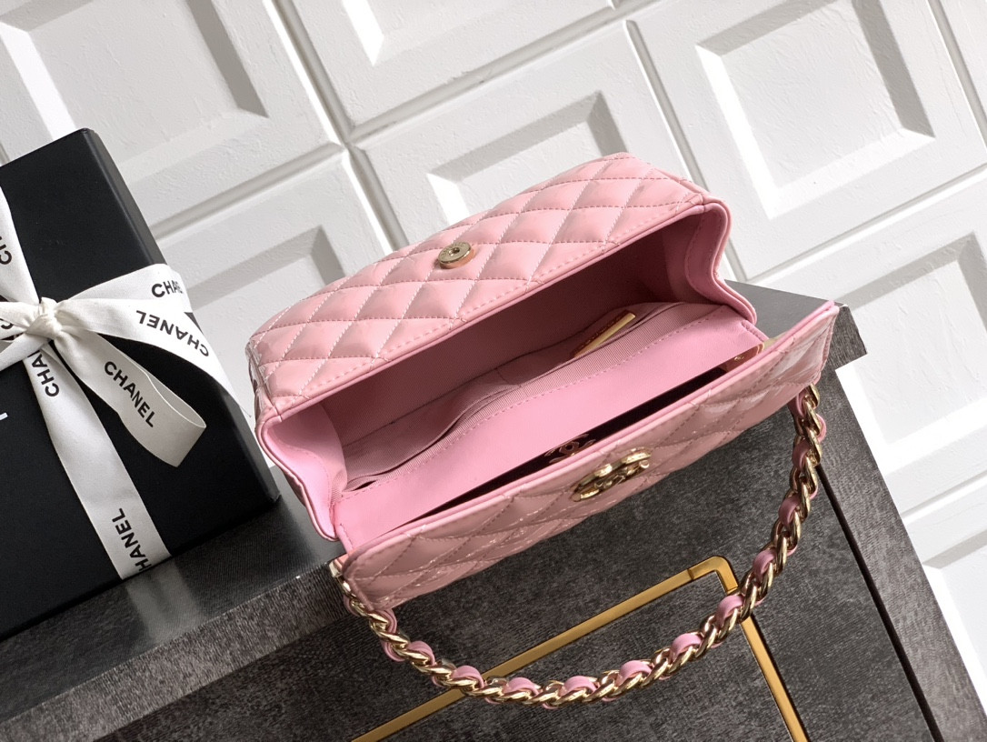 Ch**el 25P Flap Handheld Evening Bag 10.5x18.5x8cm