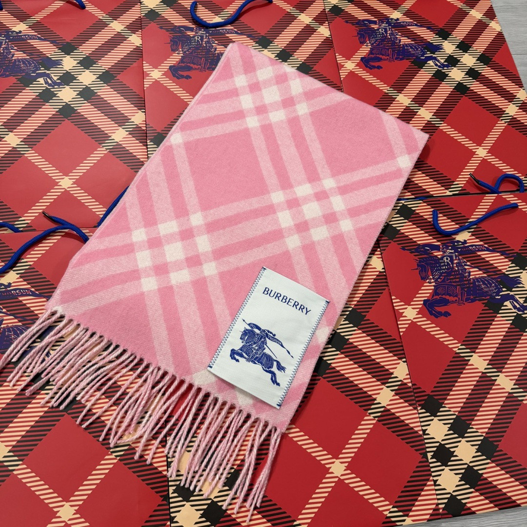 Bv*b*rry scarf 30x180cm 100% cashmere