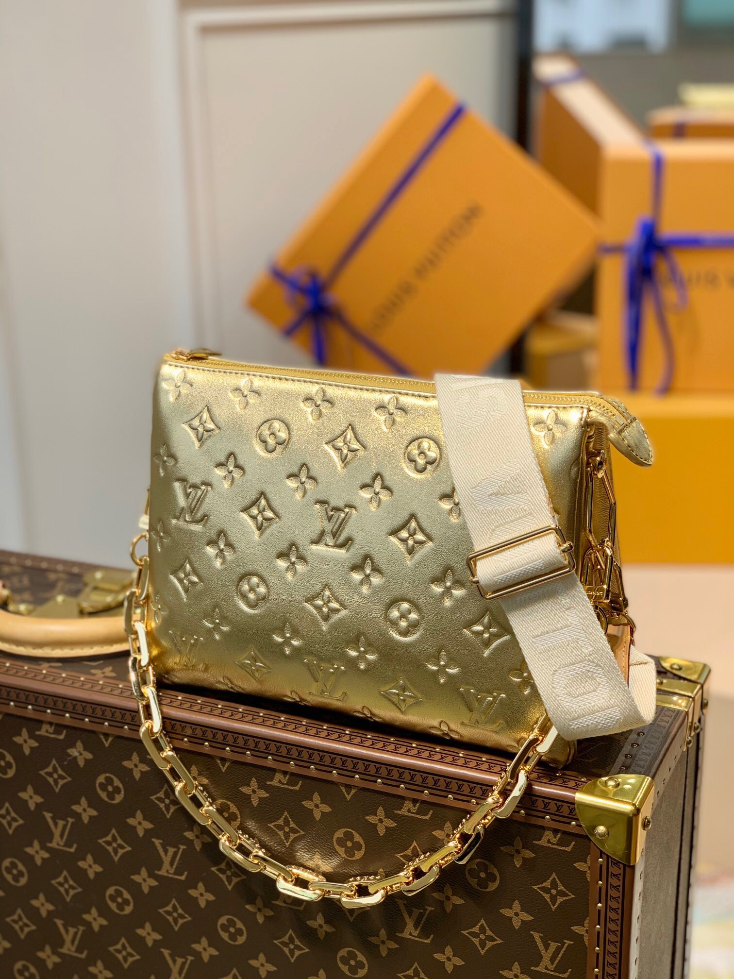 LV COUSSIN PM in Gold M59278